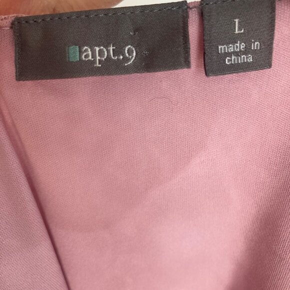 Apt 9 Y2K Lace Babydoll Top Womens Large Pink Short Sleeve Fairy Feminine - Picture 4 of 8